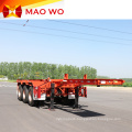 Popular 12m 3 Axles Skeletal Container Trailer